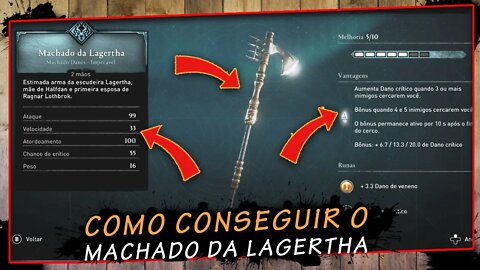 Assassin's creed valhalla, Como conseguir o Machado da Lagertha | super dica