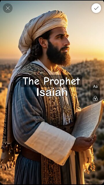 The Prophet Isaiah, a Bible verse short tale.
