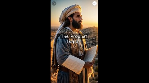 The Prophet Isaiah, a Bible verse short tale.