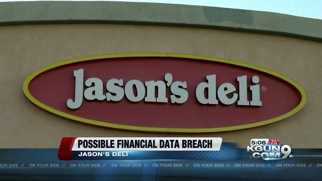 Payment cards used at Jason's Deli, info found on the "dark web"