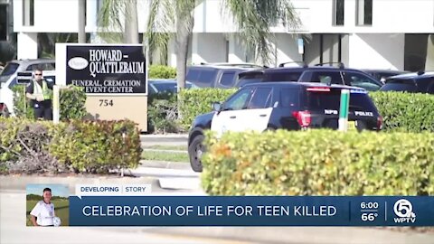 Celebration of life held for Palm Beach Gardens teen killed