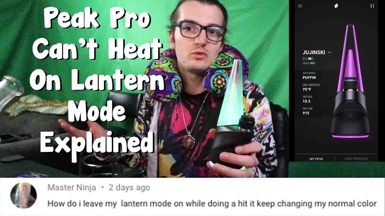 Why It isn't Possible For Lantern Mode To Be On While Ripping The Puffco Peak Pro Explained