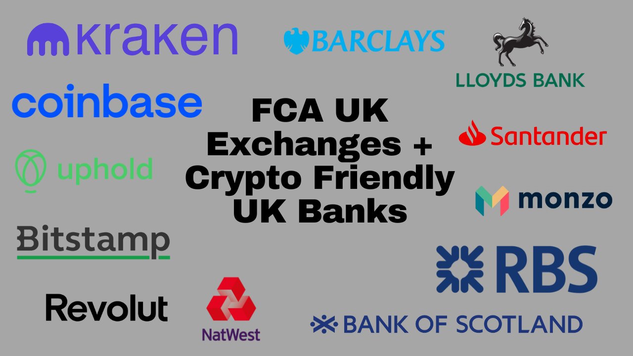 FCA UK Exchanges + Crypto Friendly UK banks