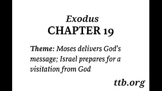 Exodus Chapter 19 (Bible Study)