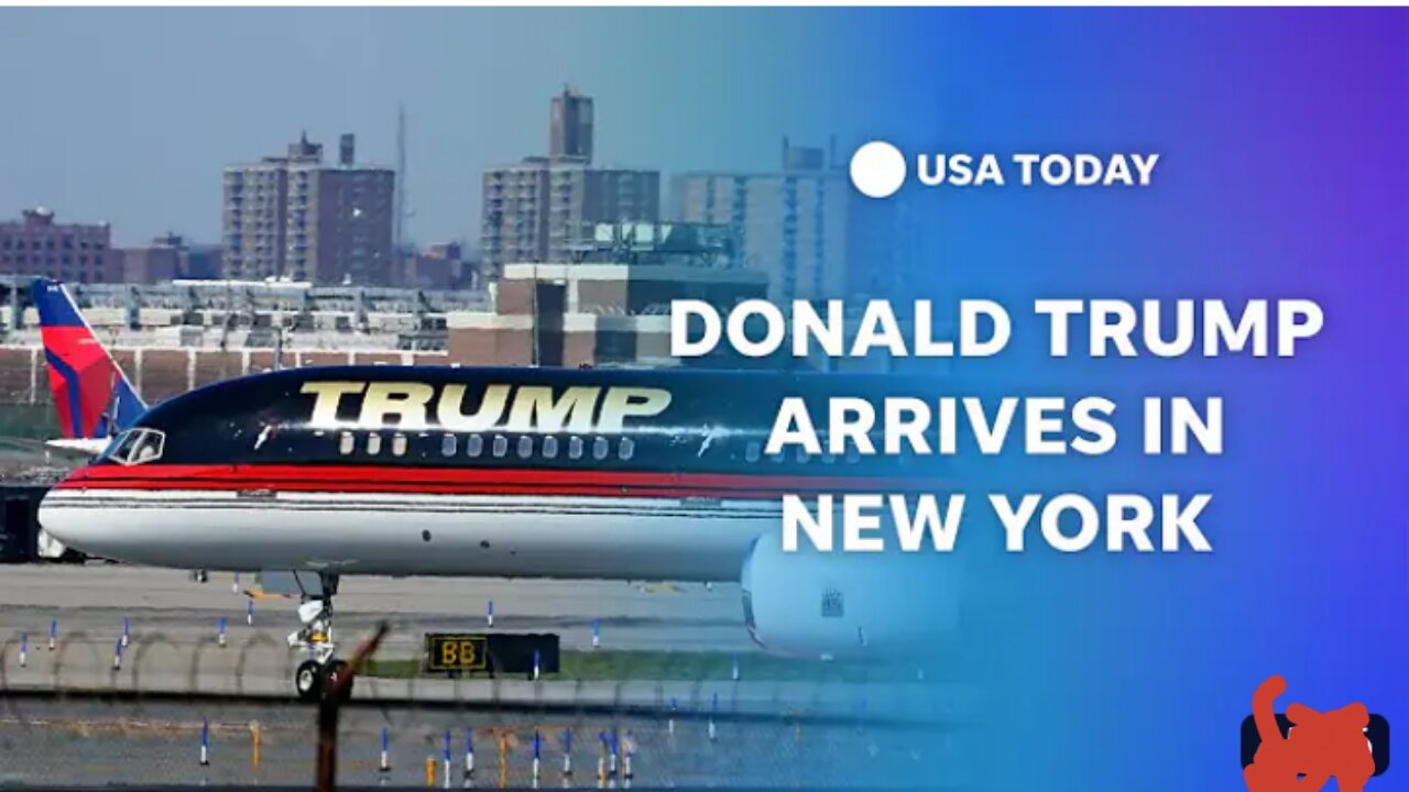 Former president Donald Trump's arrives in New York city ahead of arrangements: USATODAY11