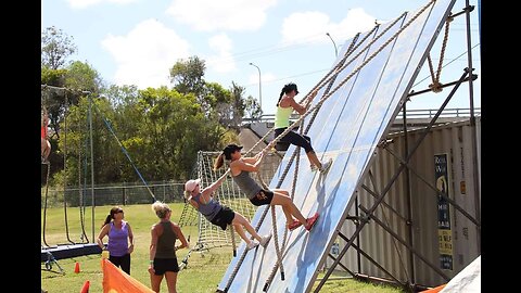 obstacle course the toughest release in america,TOTAL WIPEOUT CHALLENGE vs MY SISTER & BRO #3