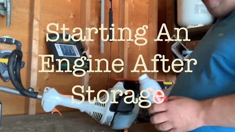 How To Start Up An Engine From Storage