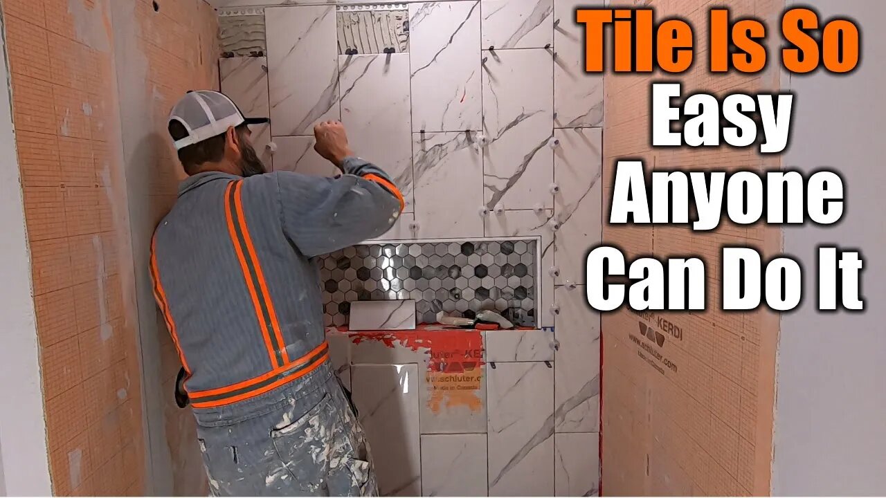 Custom High End Shower Tile | So Easy A Handyman Can Do It | THE HANDYMAN |