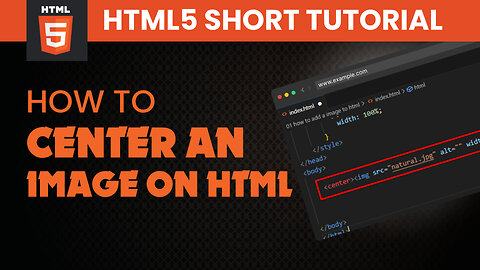 How to center an image on html