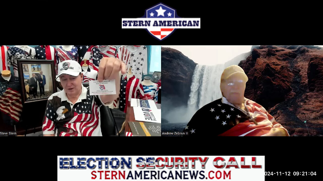 Andrew Zebrun lll with guest Steve Stern On Election Security