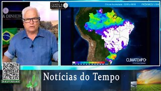 Previsão do tempo mostra chuvas intensas no Sul e queda na temperatura