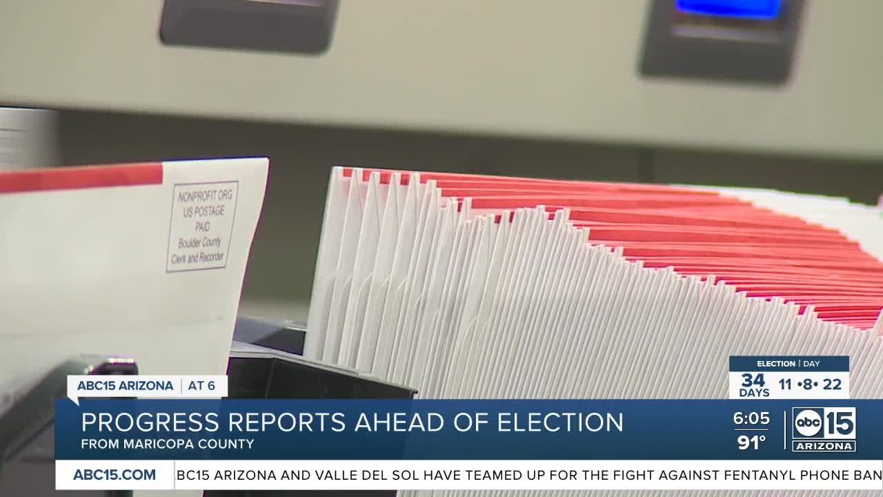 Maricopa County progress report ahead of election