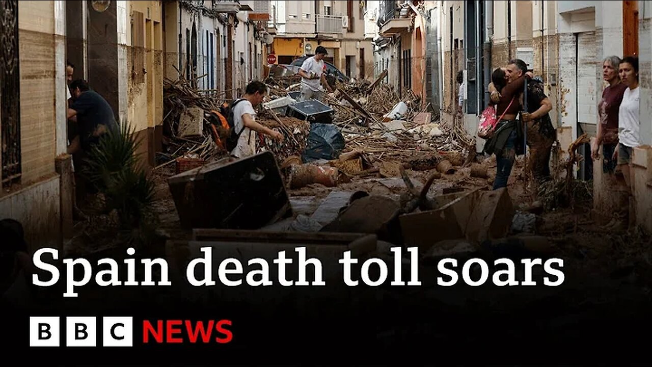 Spain floods death toll soars to at least 158 | BBC News