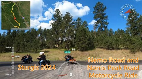 Sturgis 2024 Nemo Road and Norris Peak Road Motorcycle Ride