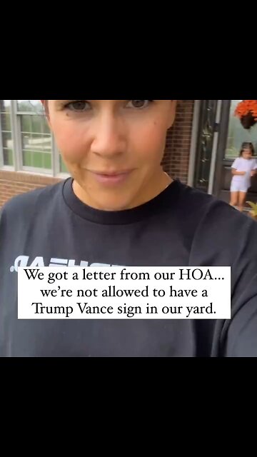 HOA said that they couldn’t have a Trump sign up in their yard, so they put a flag up instead.