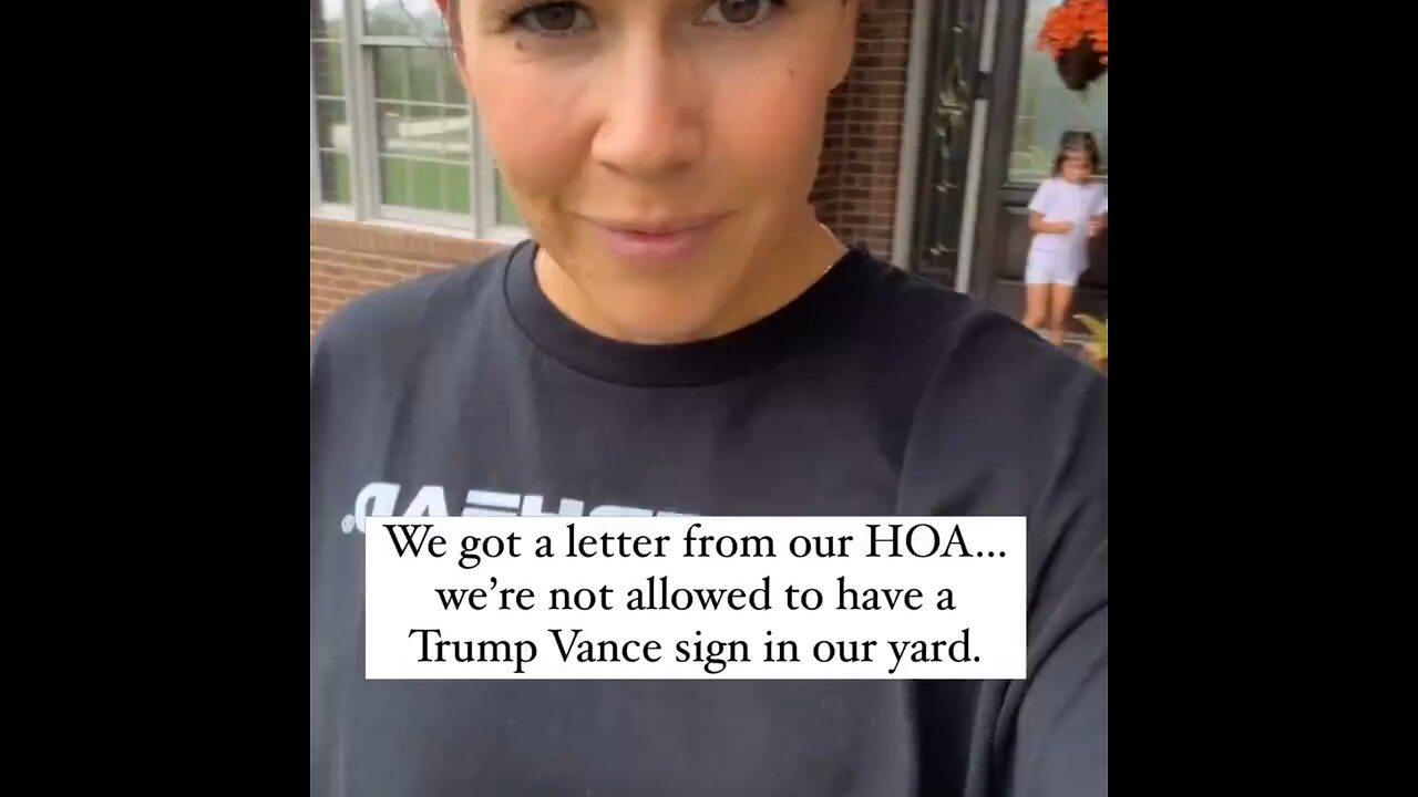 HOA said that they couldn’t have a Trump sign up in their yard, so they put a flag up instead.