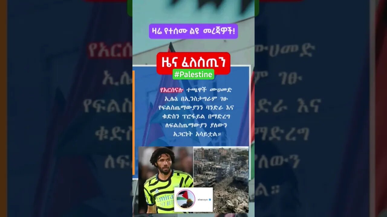 ዜና ፈለስጢን 🇵🇸 🇪🇹|ዛሬ የተሰሙ ልዩ ልዩ መረጃዎች| #shorts #ዜና #palestine #palestine_tv #palestinefree #ሰበር #አዲስ