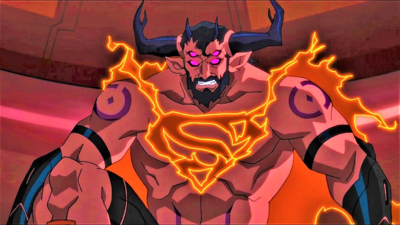 Superman Possessed by Trigon vs Darkseid - Justice League Dark Apokolips War