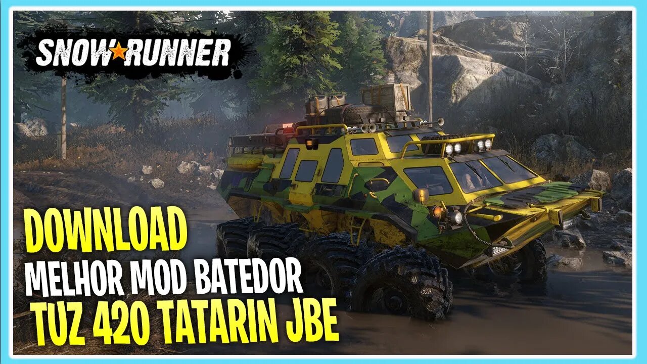 O Melhor Batedor mod TUZ 420 TATARIN JBE para SnowRunner 2021