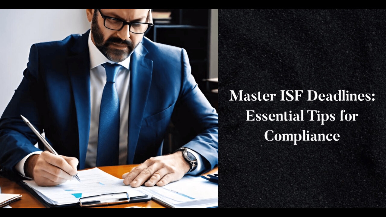 Mastering Importer Security Filing : Essential Tips for Timely Compliance