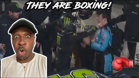 ROAD RAGE LEADS TO A FIGHT IN NASCAR?! REACTION