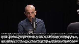 Yuval Noah Harari | "AIs Are Agents Creating New Realities. You May Think This Is a Prophecy for the Future, But It's Already In the Past." - 10/28/2024 + "This Was the Moment Surveillance Started Going Under the Skin." - 10/3/202