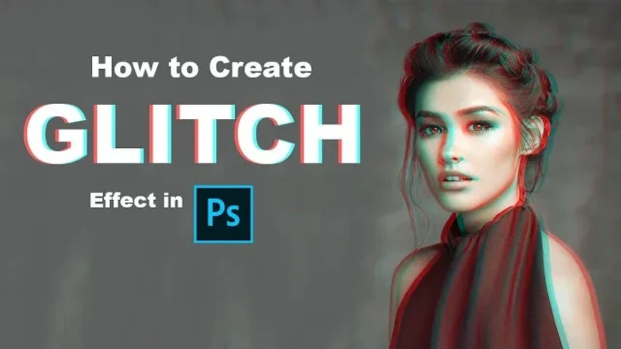 How to make Glitch Effect in Adobe Photoshop | #adobephotoshop | Designing Guru