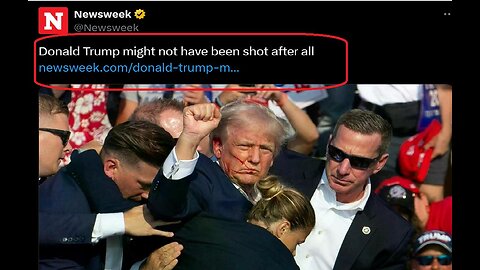 Media claims Trump was never shot