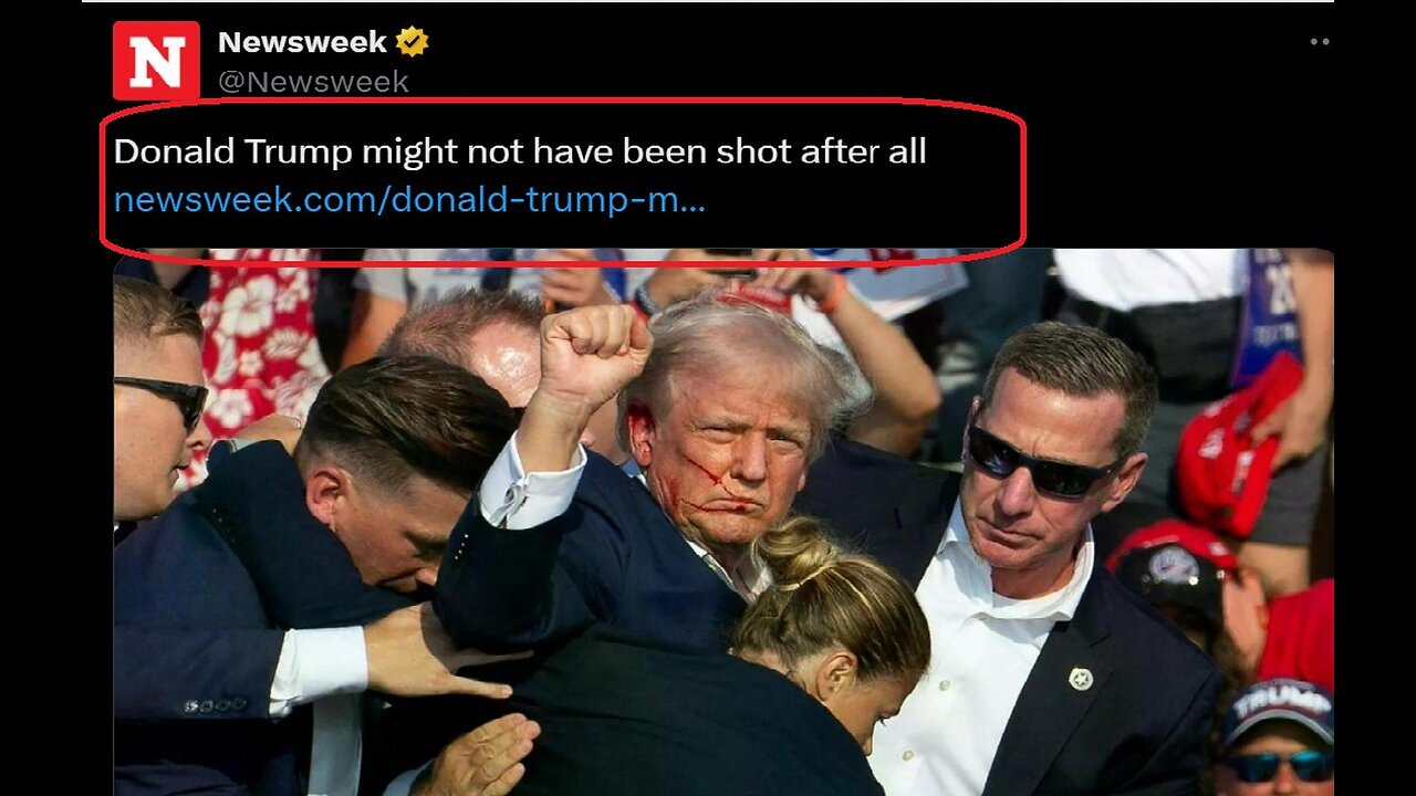 Media claims Trump was never shot