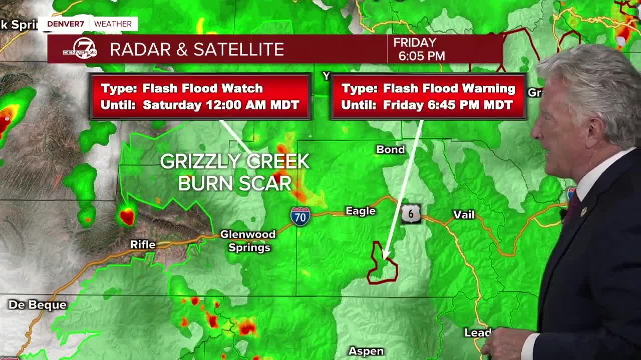 Friday 6 p.m. flash flooding forecast