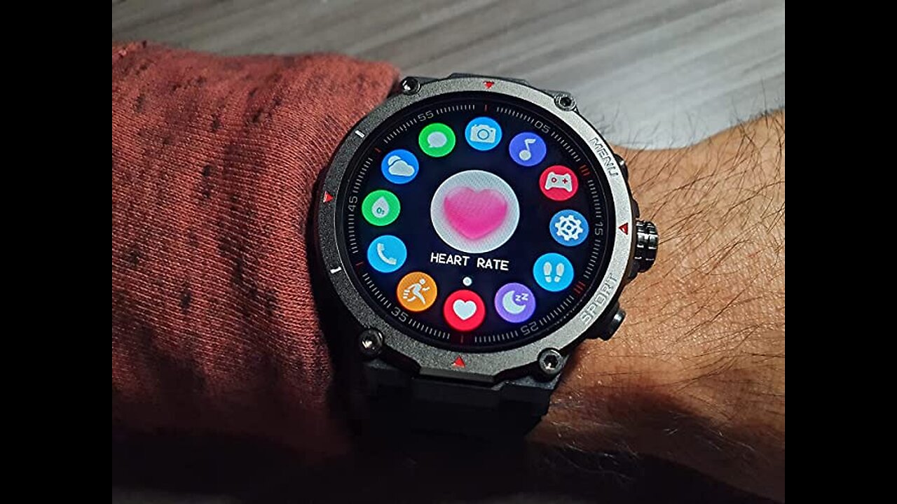 Military Smart Watch for Men 2022 HD Bluetooth Dial Call Outdoor Waterproof Tactical Smartwatch...