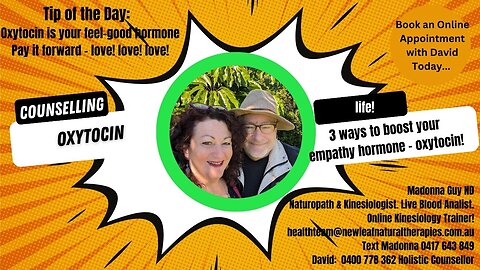 3 quick tips to increase your oxytocin & boost love & empathy hormones :-)