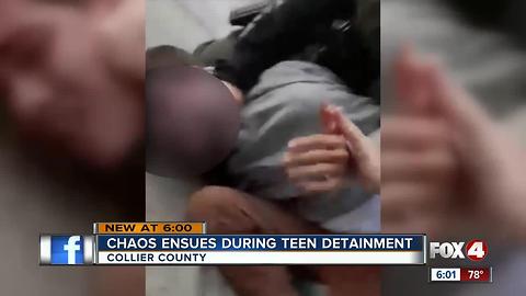 Chaotic scene caught on camera as Collier deputies arrest teen