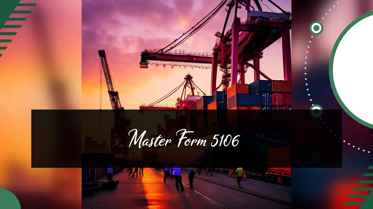 Form 5106: The Key to Proper Classification of Imported Goods