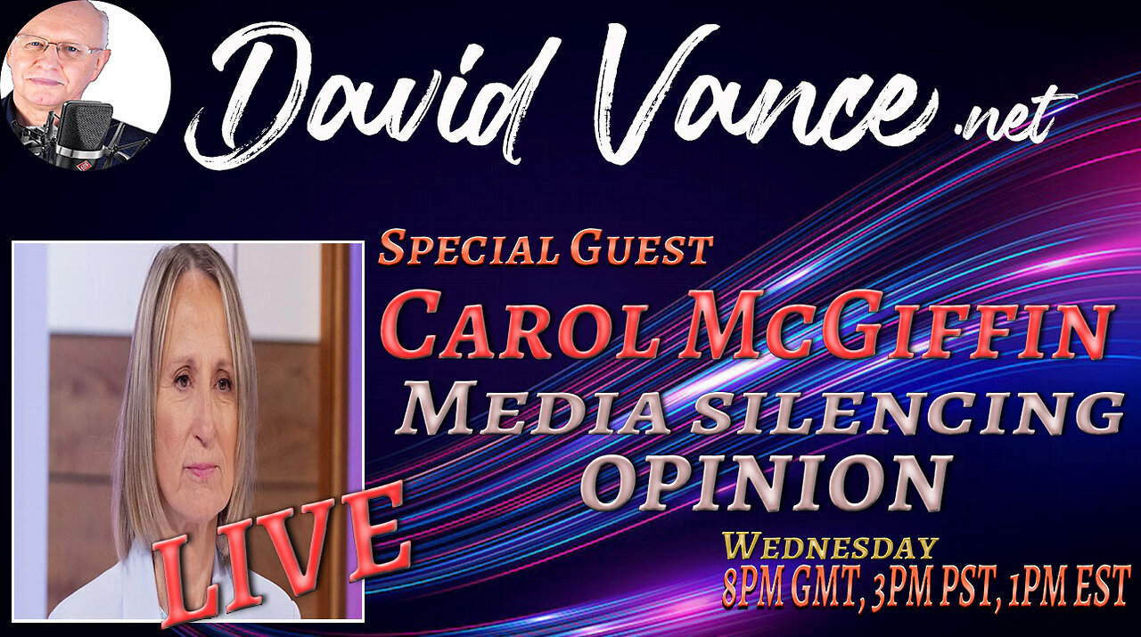 Wednesday Night LIVE: "Media silencing opinion" With Carol McGiffin