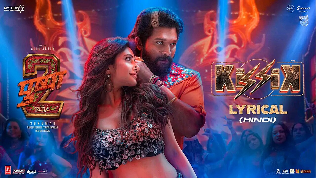 KISSIK Lyrical Video (Hlindi) | Pushpa 2 The Rule Allu Arjun I Sukumar | Sreeleela IDSP