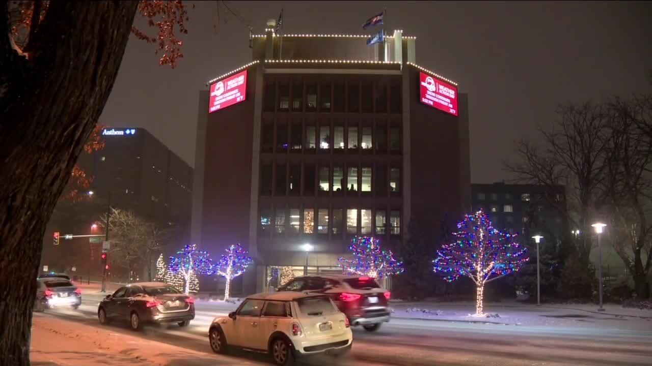 Denver7 turning on our holiday lights-8PM Mention