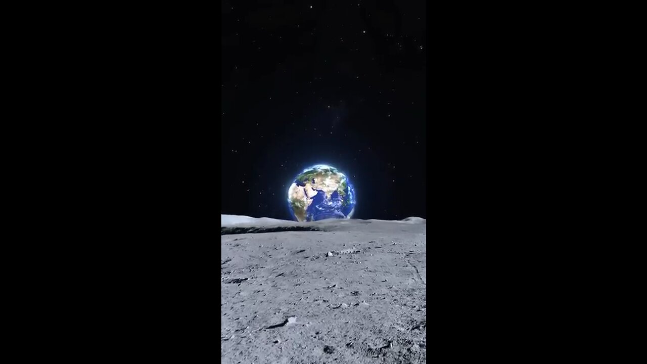 How Earth look from Moon