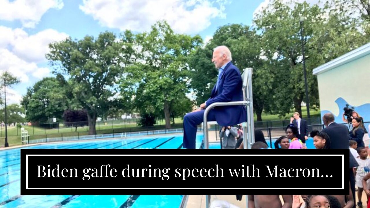 Biden gaffe during speech with Macron…