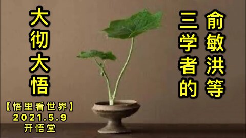 KWT1671俞敏洪等三学者的大彻大悟20210509-9【悟里看世界】