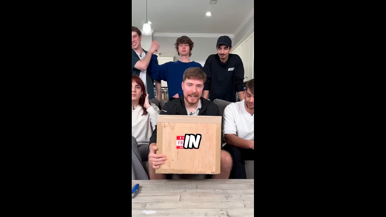 Mr Beast unboxing 200M Play button