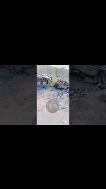 🇷🇺🇺🇦 A Burnt Ukrainian Tank Near The Village Of Zavitne Bazhannya!