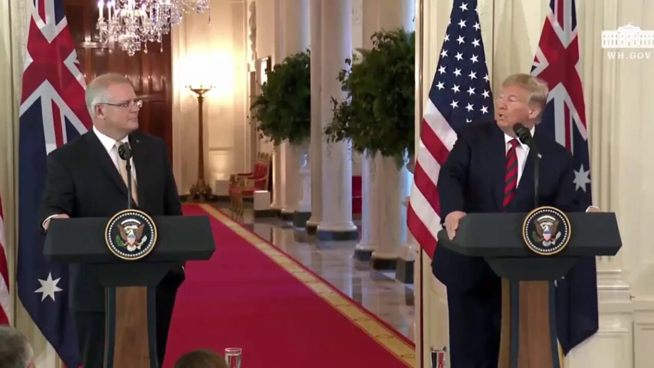 President Trump Holds Joint Press Conference Australian Prime Minister 9/20/19