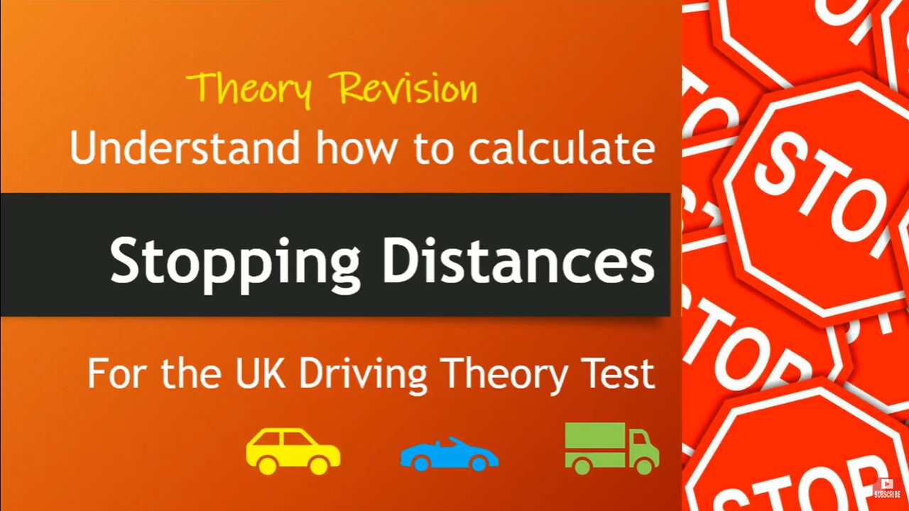 How to Calculate Stopping Distances. Revision for the UK Driving Theory Test. Practice & Pass First