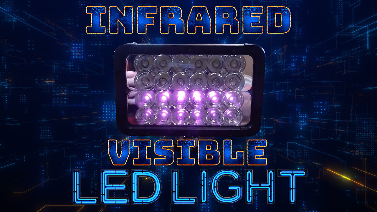 LED Light w/ Magnetic Base - Visible/IR Light - 24 LEDs