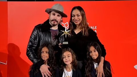 Zoe Saldana and Family Shine at Emilia Perez Premiere