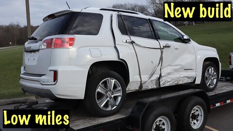 Rebuilding a low mile 2017 GMC Terrain Denali that was t-boned