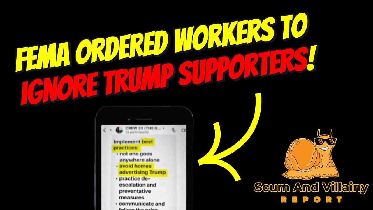 FEMA Ordered Workers to IGNORE Trump Supporters!