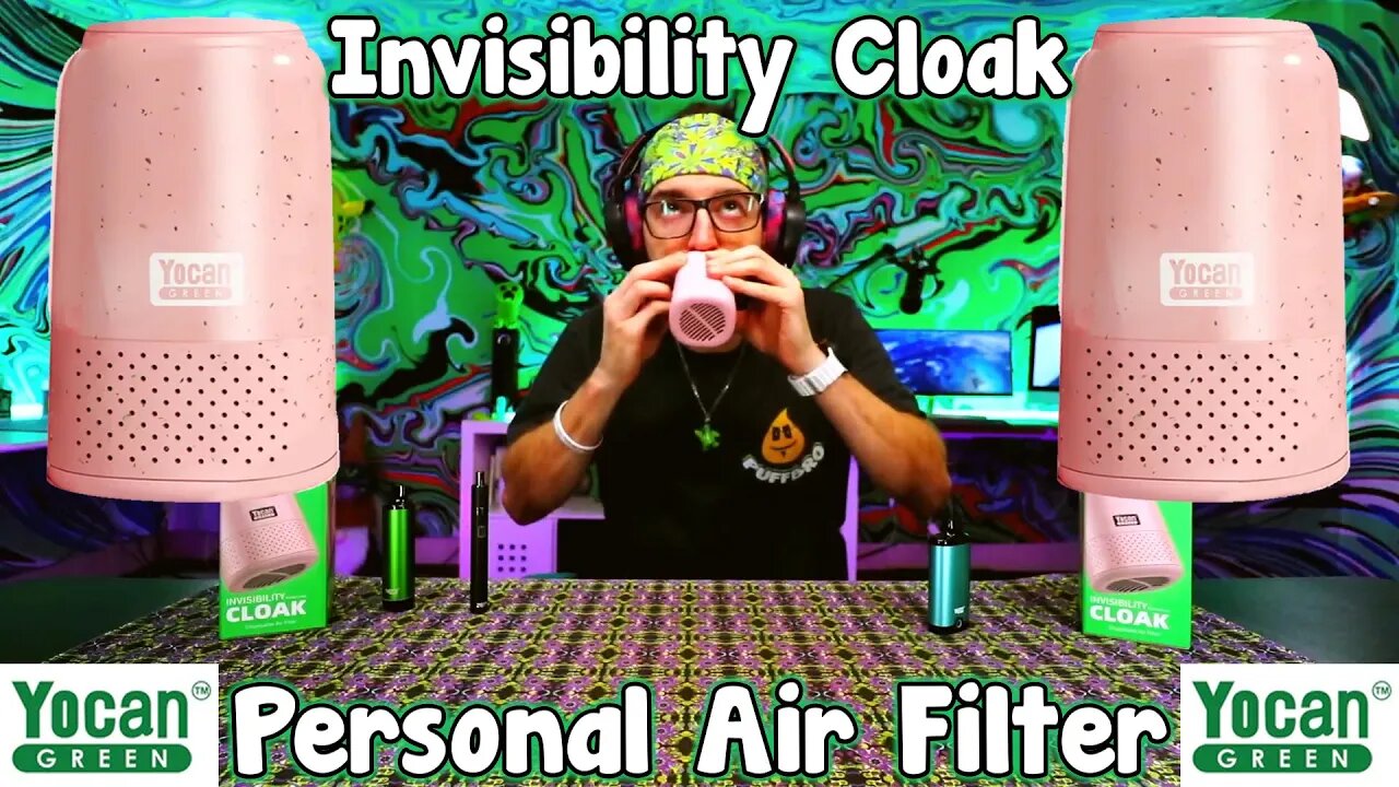 Yocan Green Invisibility Cloak Personal Air Filter & Deodorizer! Lowkey With Loud ANYWHERE!