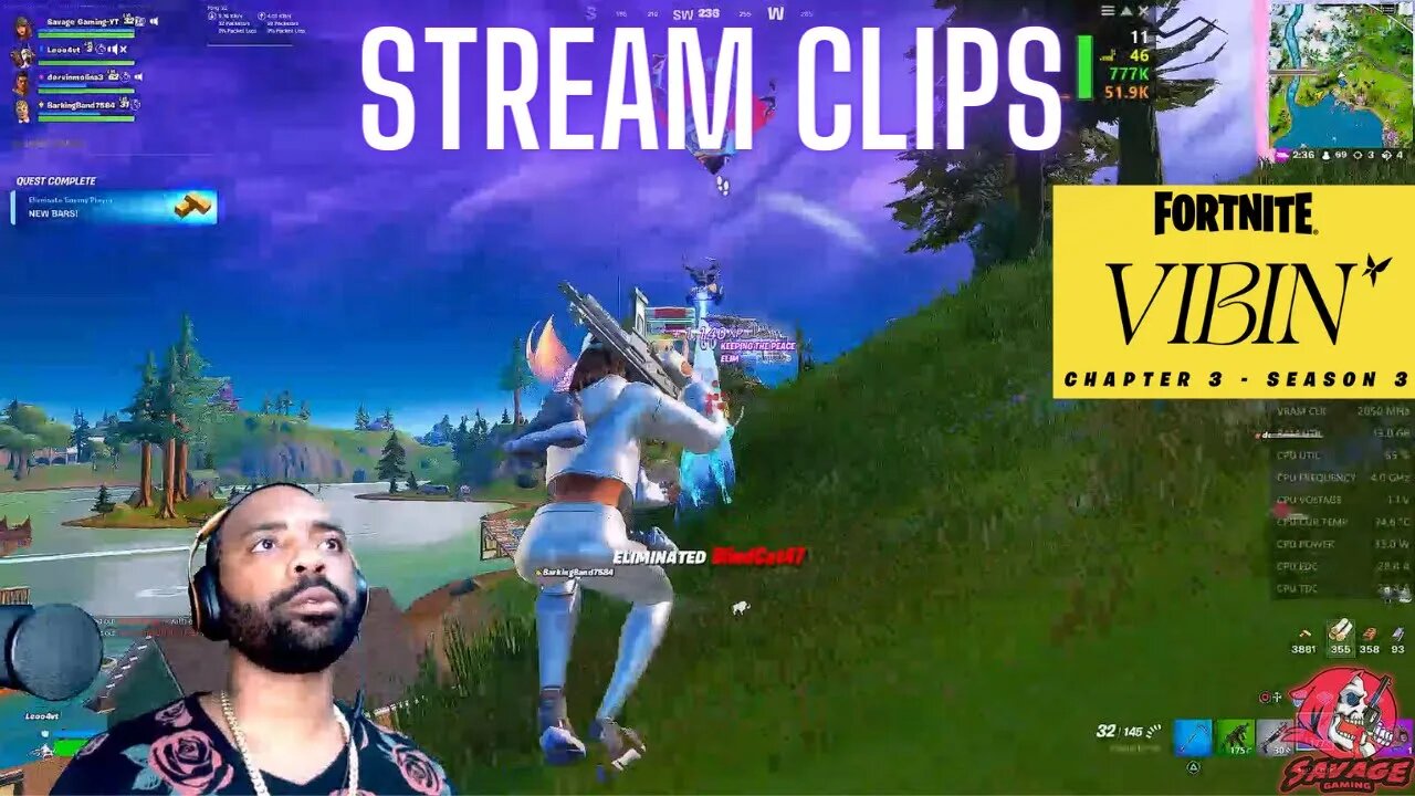 FORTNITE [LIVE] STREAM CLIPS CHAPTER 3 SEASON 3